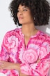 Blouse, A-lijn, batikmotief, lange mouw