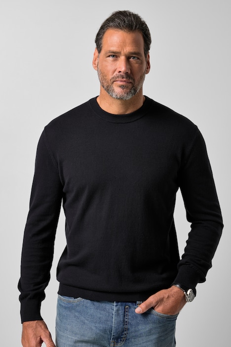Kaschmir-Pullover, zeitlose Passform, Kaschmir-Mix, bis 7 XL