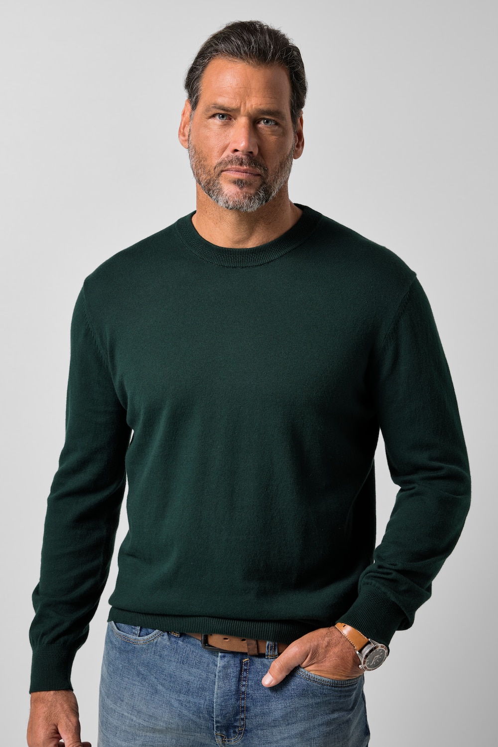 Kaschmir-Pullover, zeitlose Passform, Kaschmir-Mix, bis 7 XL