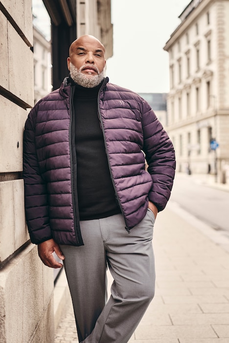 Rollkragen-Pullover, Baumwoll-Feinstrick, bis 7 XL