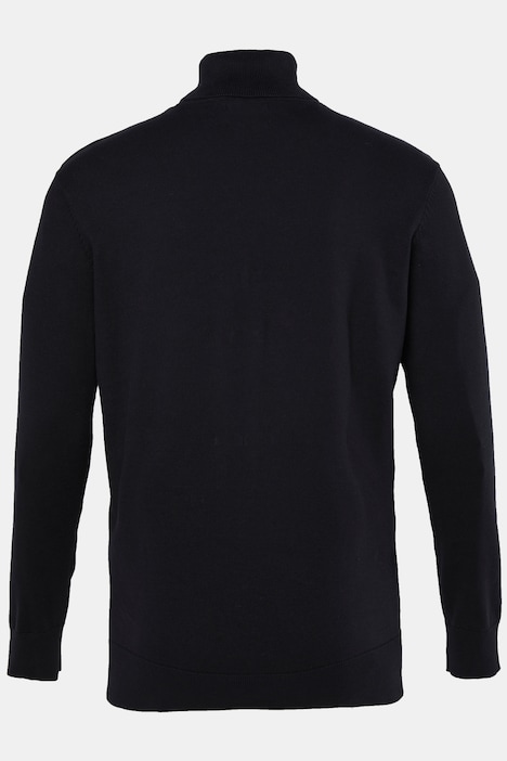 Rollkragen-Pullover, Baumwoll-Feinstrick, bis 7 XL