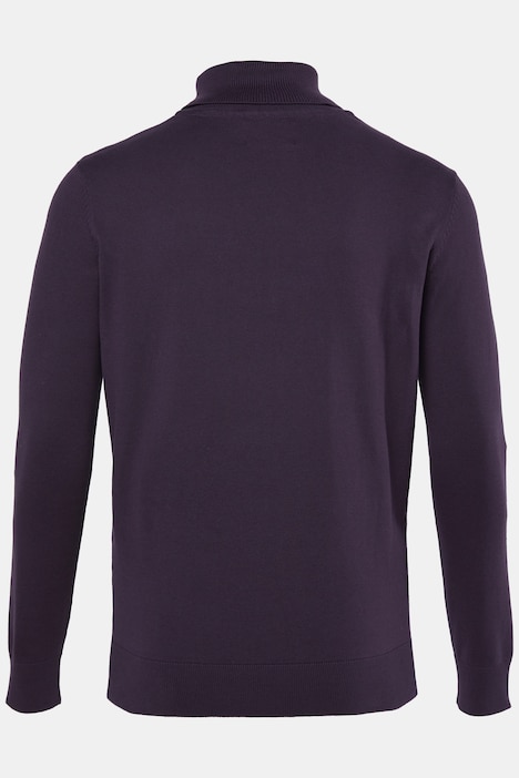 Rollkragen-Pullover, Baumwoll-Feinstrick, bis 7 XL