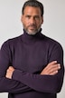 Rollkragen-Pullover, Baumwoll-Feinstrick, bis 7 XL