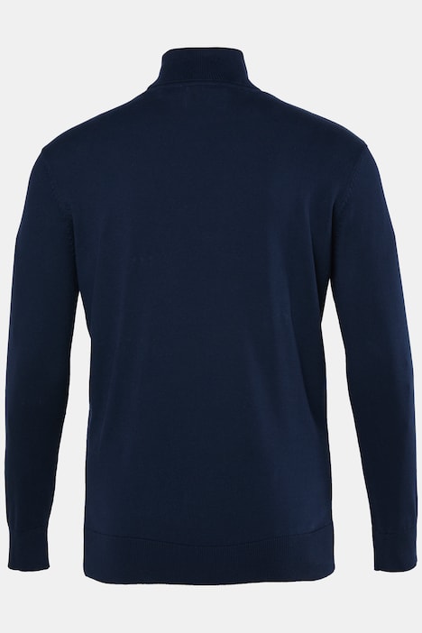 Rollkragen-Pullover, Baumwoll-Feinstrick, bis 7 XL