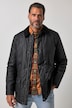 Jacke, Wachsoptik, beschichtet, Cordkragen, 2-Wege-Taschen, bis 8 XL