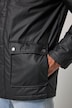Jacke, Wachsoptik, beschichtet, Cordkragen, 2-Wege-Taschen, bis 8 XL