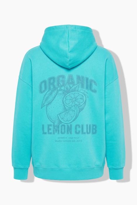 Hoodie, Oversize Shape, Rücken Stick/Statement