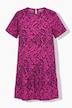 Kleid, A-Shape, Flower-Print, weiter Halbarm