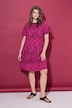 Kleid, A-Shape, Flower-Print, weiter Halbarm