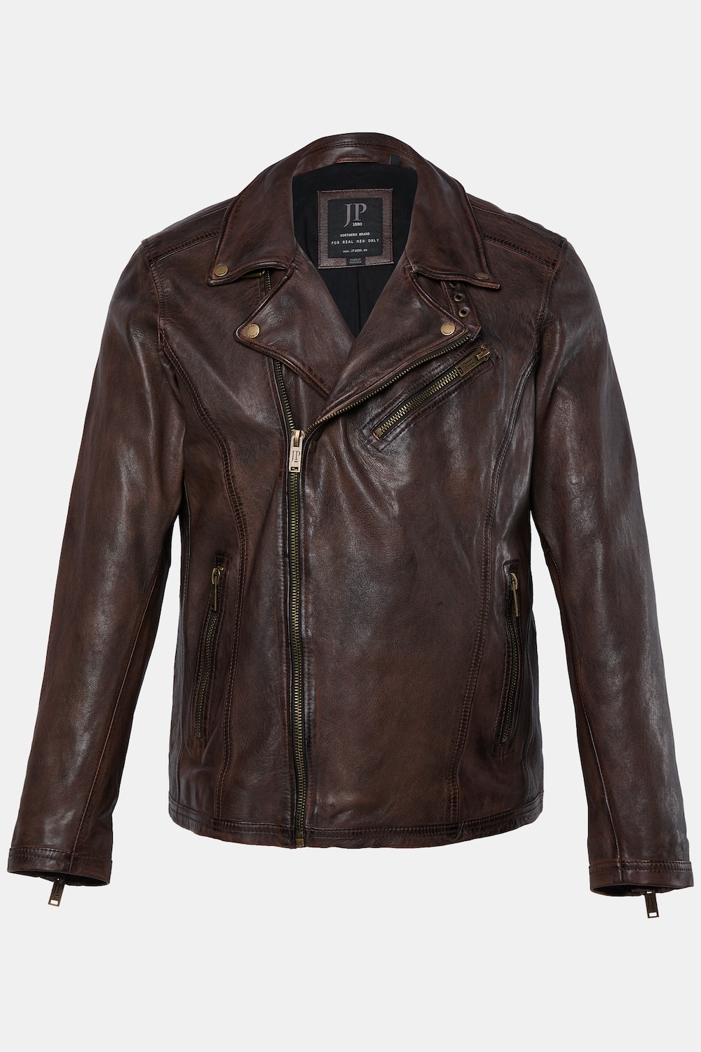 Bikerjacke, Leder, feinstes Lamm-Nappa