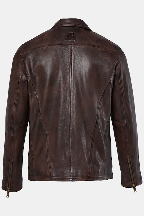Biker jacket, leather, premium lamb nappa