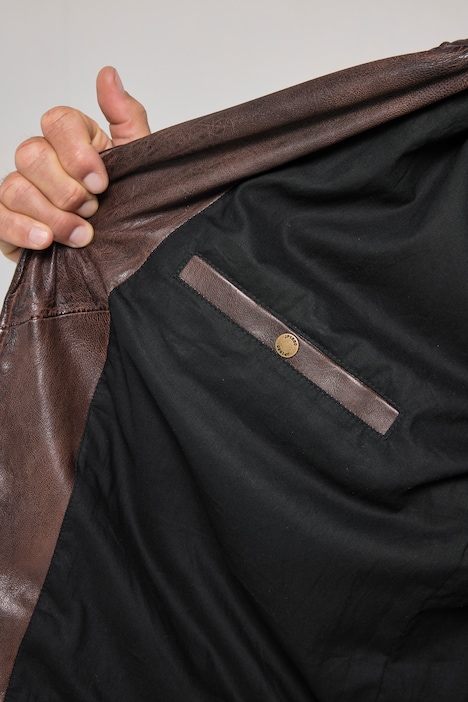 Biker jacket, leather, premium lamb nappa