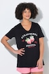 T-Shirt, Comfort Fit, Erdbeeren-Motiv, Halbarm