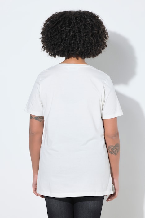 T-Shirt, Comfort Fit, Erdbeeren-Motiv, Halbarm