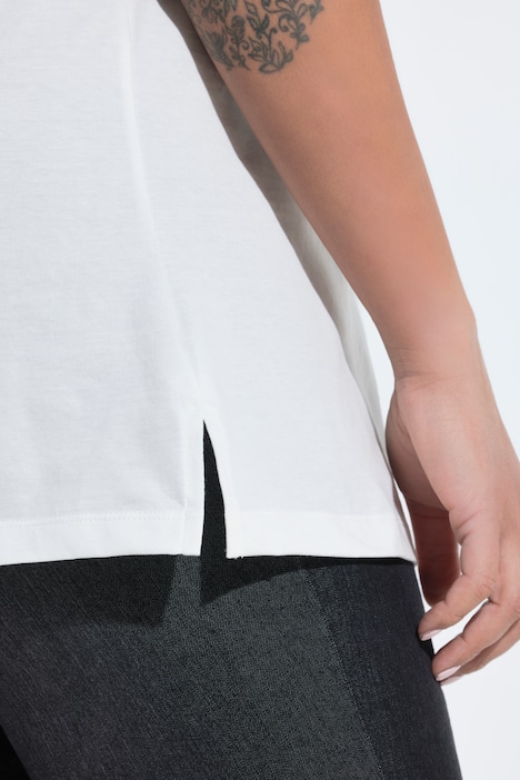 T-Shirt, Comfort Fit, Erdbeeren-Motiv, Halbarm