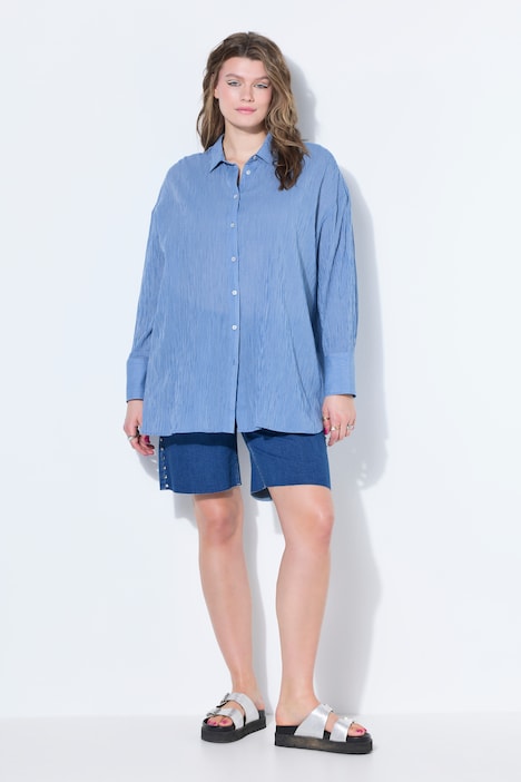 Hemd, langer Oversize Shape, Streifen