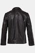 Leren cabanjack, leer, lamsnappa, rits, nylon inzetstuk, tot 7XL