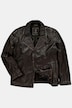 Leren cabanjack, leer, lamsnappa, rits, nylon inzetstuk, tot 7XL