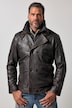 Leren cabanjack, leer, lamsnappa, rits, nylon inzetstuk, tot 7XL