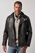 Leren cabanjack, leer, lamsnappa, rits, nylon inzetstuk, tot 7XL