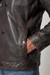 Leren cabanjack, leer, lamsnappa, rits, nylon inzetstuk, tot 7XL