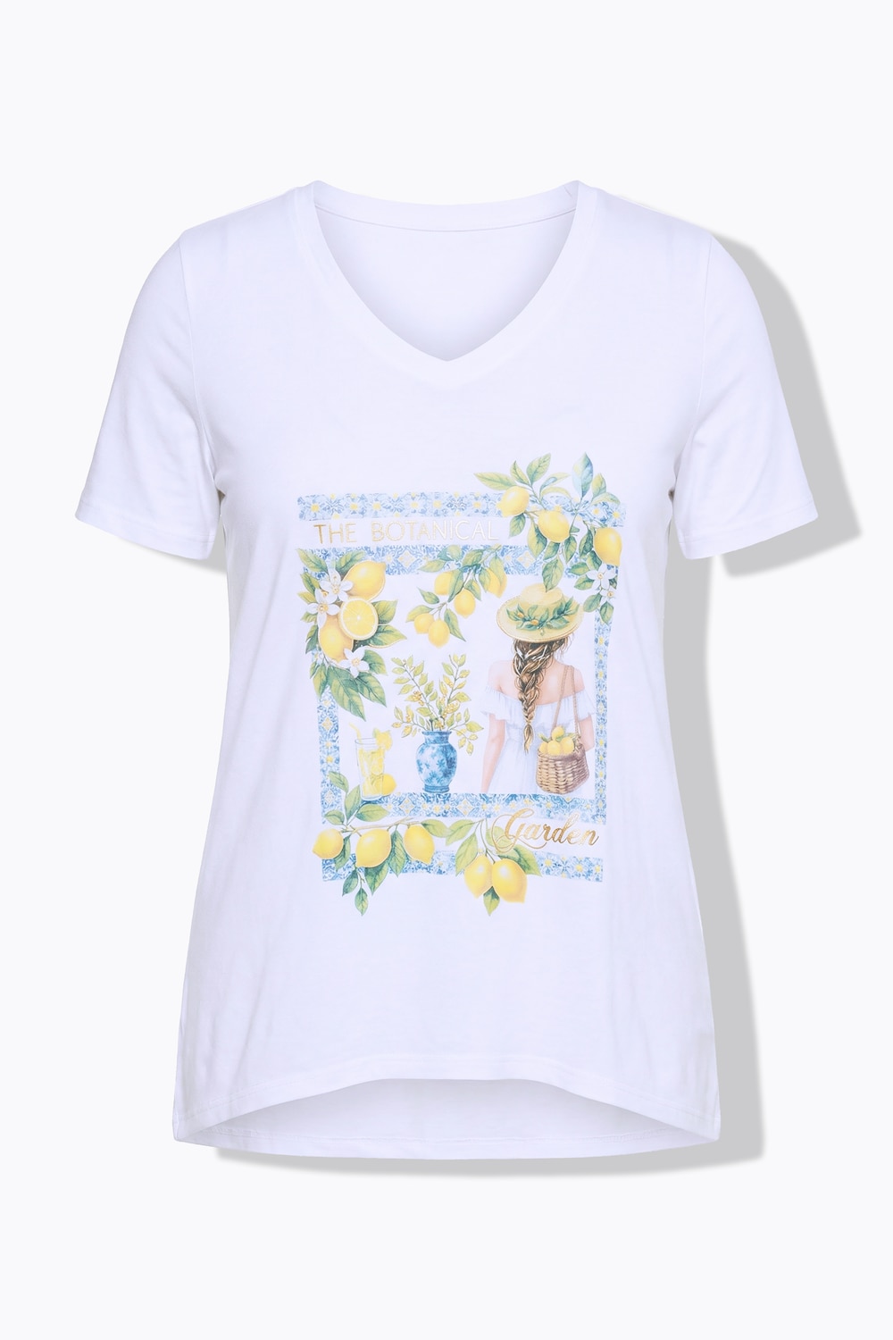 Stora storlekar T-shirt, Dam, vit, storlek: 54, Viskos, Angel of Style