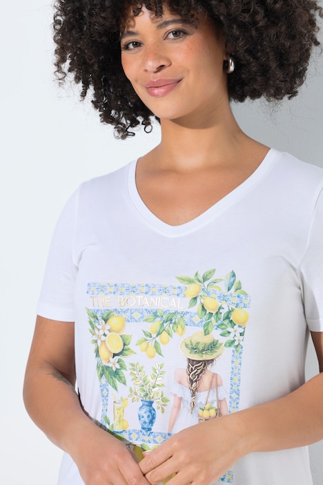 Vintage Lemon Longline Graphic Tee