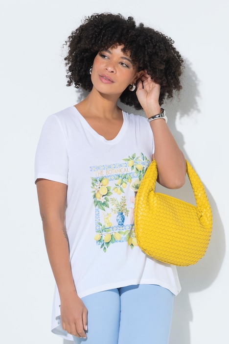 Vintage Lemon Longline Graphic Tee