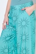Culotte, very Wide Legs, High Waist Shape, Sun-Print