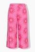 Culotte, very Wide Legs, High Waist Shape, Sun-Print