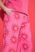 Culotte, very Wide Legs, High Waist Shape, Sun-Print