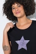 Leopard Print Star Graphic Tunic Tee