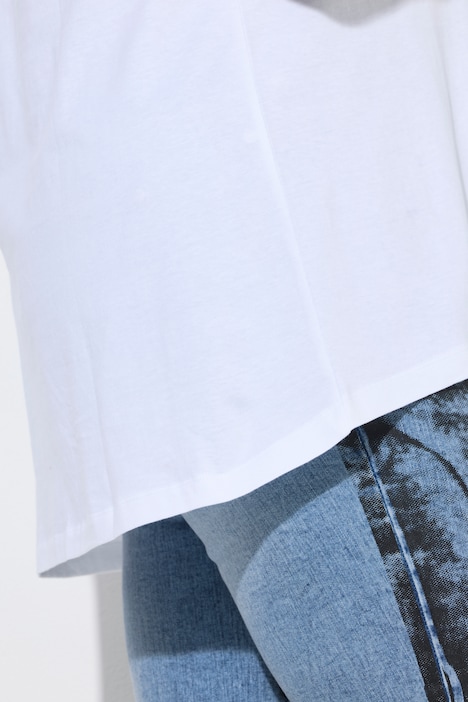 Leopard Print Star Graphic Tunic Tee