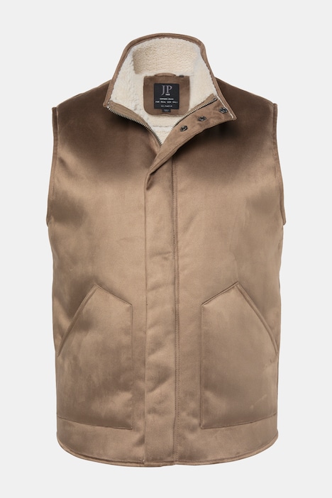 Vest, velour, teddyfor, op til 8XL