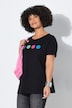 T-Shirt, Comfort Fit, Frottee-Smileys, Halbarm