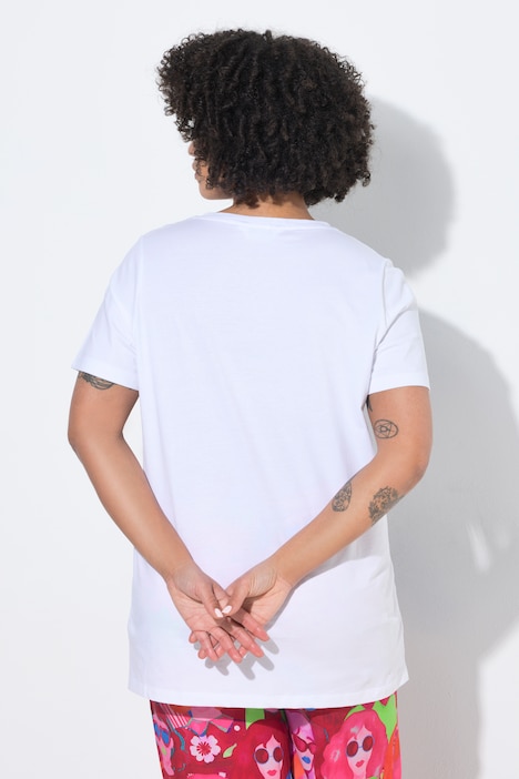 T-Shirt, Comfort Fit, Frottee-Smileys, Halbarm