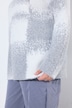 Pullover, Karomuster, Stehkragen, Langarm