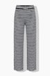 Hose, Wide Legs, Struktur, Muster, Elastikbund