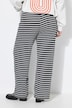 Hose, Wide Legs, Struktur, Muster, Elastikbund
