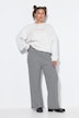 Hose, Wide Legs, Struktur, Muster, Elastikbund