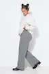 Hose, Wide Legs, Struktur, Muster, Elastikbund