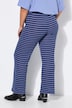 Hose, Wide Legs, Struktur, Muster, Elastikbund