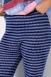 Hose, Wide Legs, Struktur, Muster, Elastikbund