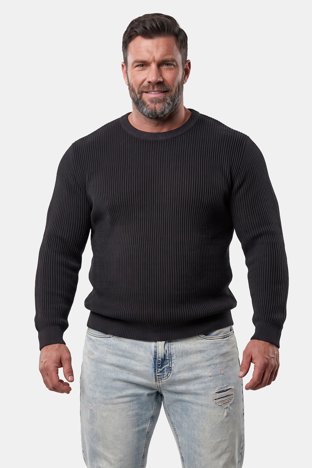 Men+ Pullover, extrawarm, Rippstrick, bis 8 XL