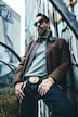 Lederjacke aus echt gewachsenem Lammfell, Pilotenstyle, Premiumqualität, bis 7XL