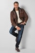 Lederjacke aus echt gewachsenem Lammfell, Pilotenstyle, Premiumqualität, bis 7XL