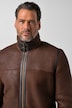 Lederjacke aus echt gewachsenem Lammfell, Pilotenstyle, Premiumqualität, bis 7XL