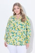 Bluse, Regular Fit, Muster, Langarm