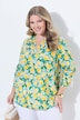 Bluse, Regular Fit, Muster, Langarm