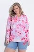 Bluse, Regular Fit, Muster, Langarm
